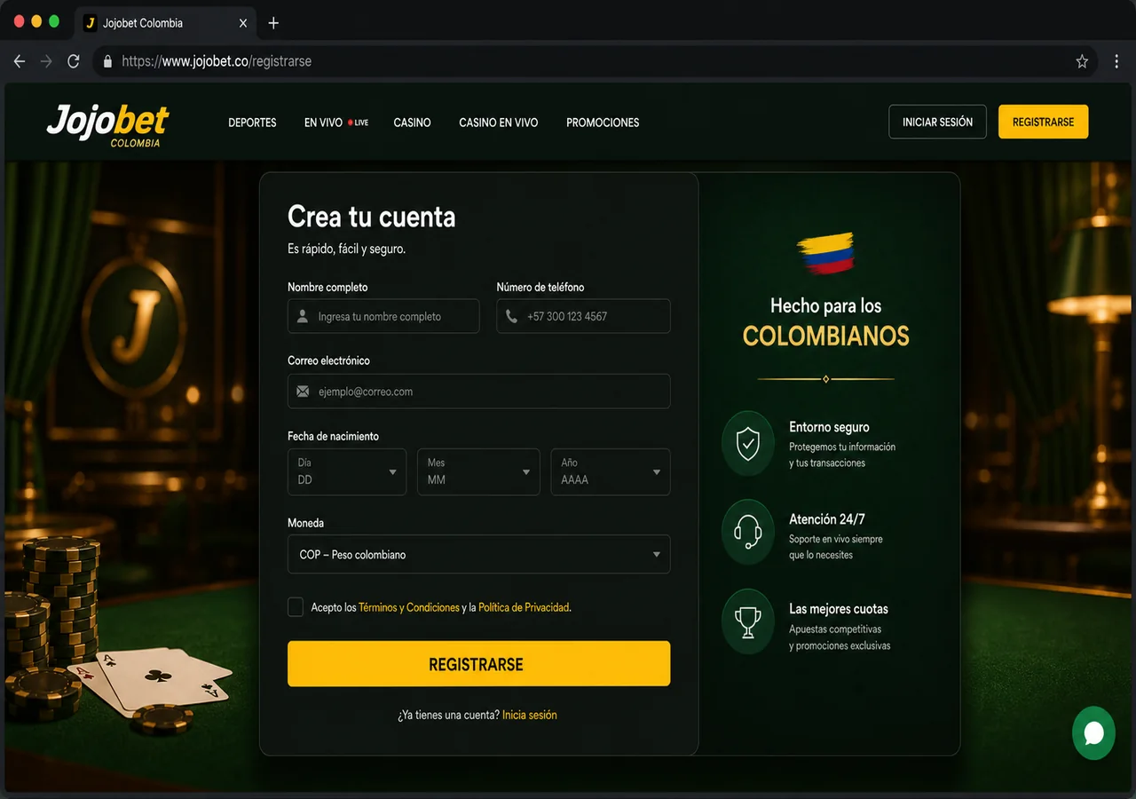 Registro y verificación de la cuenta